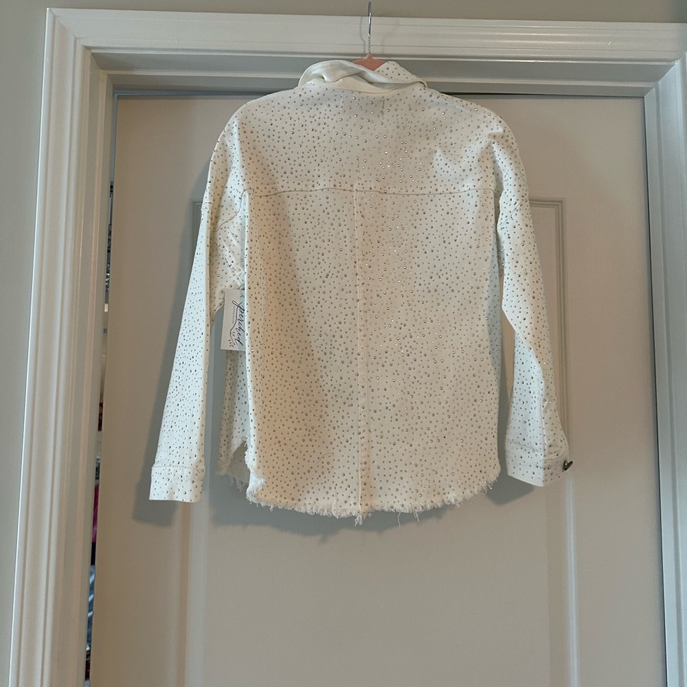 White Rhinestone Jacket - Picture 4 of 5